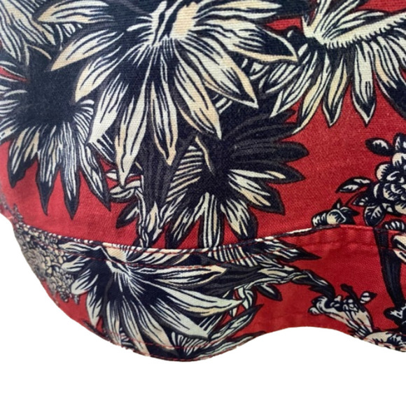 APPLESEEDS ROSE & NAVY FLORAL WESTERN STYLE JACKET W BUTTON FRONT & CUFF EUC L - Picture 9 of 9